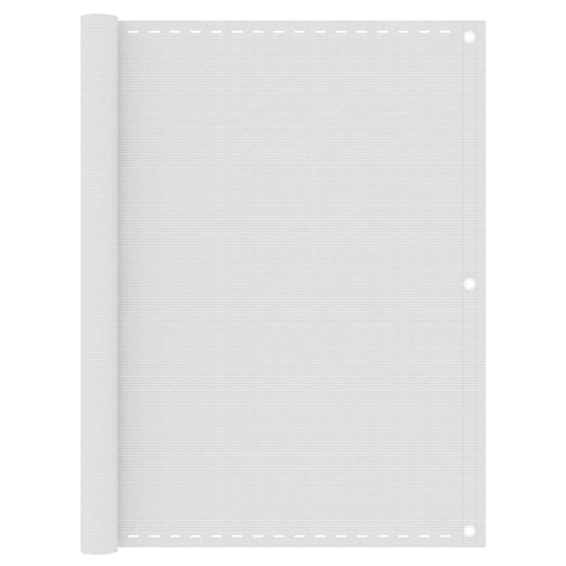 Vidaxl balkonskærm 120x600 cm HDPE White