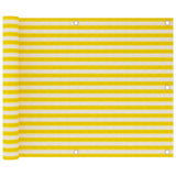 Vidaxl balkonskærm 75x300 cm HDPE gul og hvid