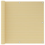 Vidaxl balkonskærm 90x300 cm HDPE beige