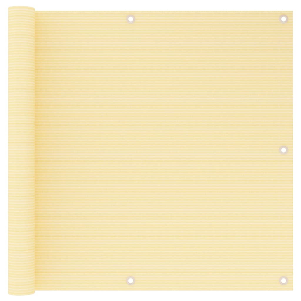 Vidaxl balkonskærm 90x400 cm HDPE beige