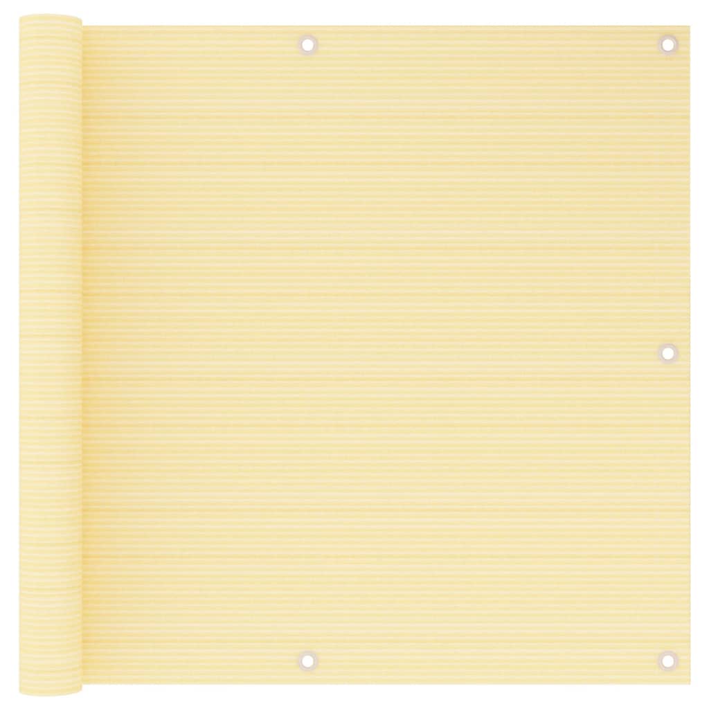 Vidaxl balkonskærm 90x500 cm HDPE beige