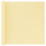 Vidaxl balkonskærm 90x500 cm HDPE beige