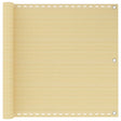 Vidaxl balkonskærm 90x600 cm HDPE beige