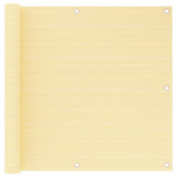 Vidaxl balkonskærm 90x600 cm HDPE beige