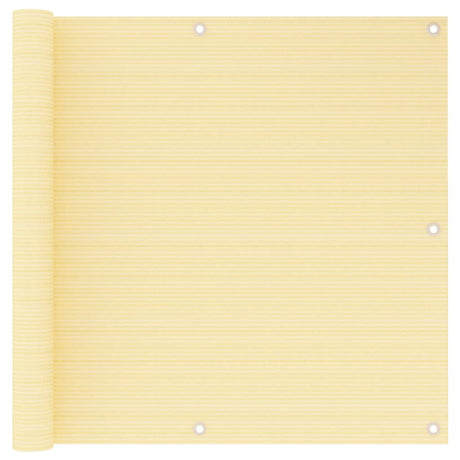 Vidaxl balkonskærm 90x600 cm HDPE beige