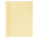 Vidaxl balkonskærm 120x500 cm HDPE beige