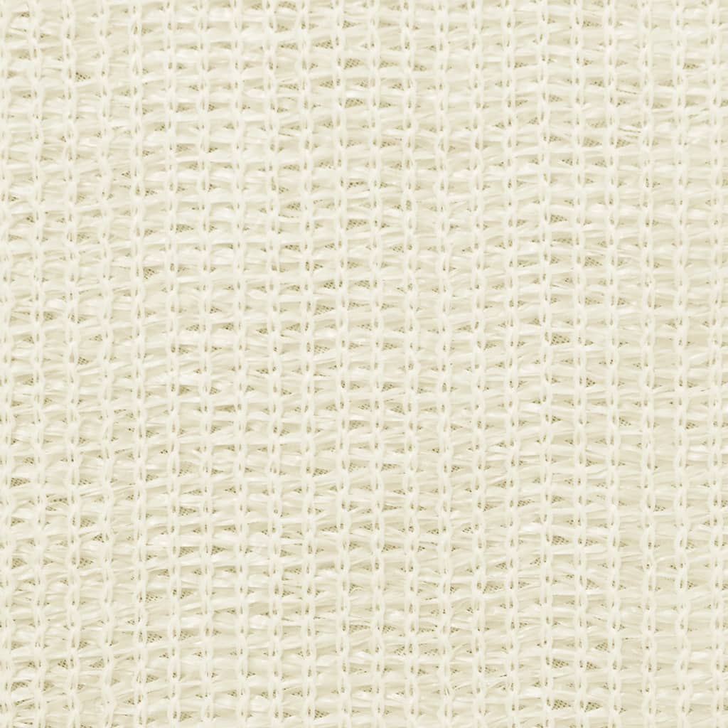 Vidaxl balkonskærm 75x500 cm HDPE creme -farvet