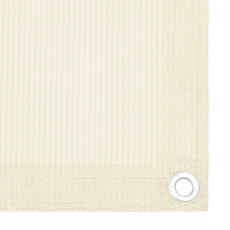 VidaXL altanskærm 120x300 cm HDPE cremefarvet