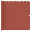 Vidaxl balkonskærm 90x300 cm HDPE terracotta -farvet