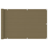 Vidaxl balkonskærm 90x500 cm HDPE Taupe