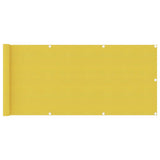 Vidaxl balkonskærm 75x400 cm HDPE gul
