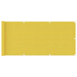 Vidaxl balkonskærm 75x500 cm HDPE gul