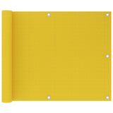 Vidaxl balkonskærm 75x600 cm HDPE gul