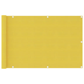 Vidaxl balkonskærm 90x400 cm HDPE gul