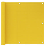 Vidaxl balkonskærm 90x500 cm HDPE gul
