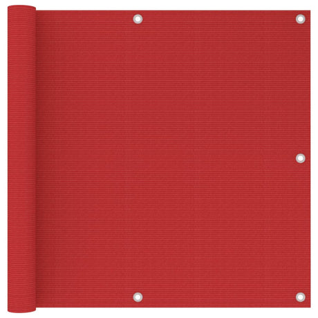 Vidaxl balkonskærm 90x300 cm HDPE rød