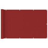 Vidaxl balkonskærm 120x600 cm HDPE rød