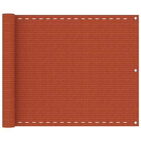 Vidaxl balkonskærm 75x400 cm HDPE Oranje