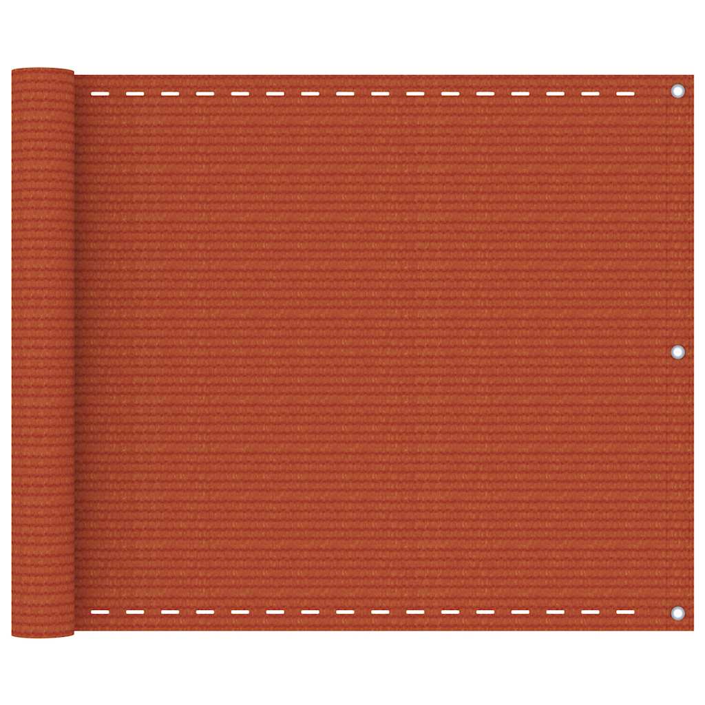 Vidaxl balkonskærm 75x400 cm HDPE Oranje