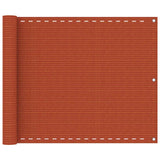Vidaxl balkonskærm 75x500 cm HDPE Oranje