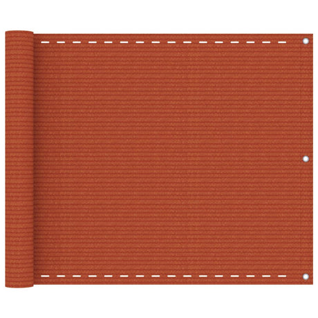 Vidaxl balkonskærm 75x500 cm HDPE Oranje