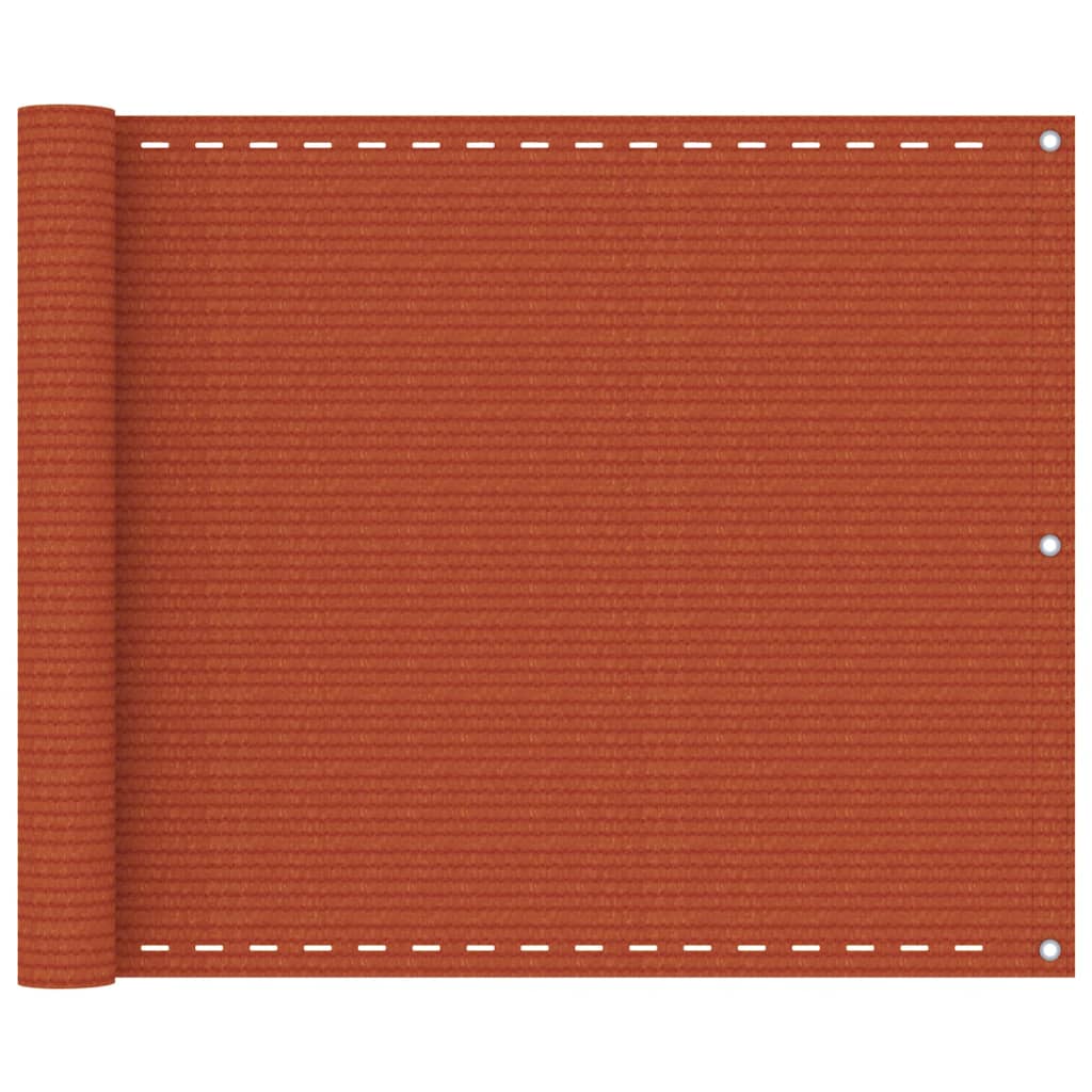 Vidaxl balkonskærm 75x600 cm HDPE Oranje