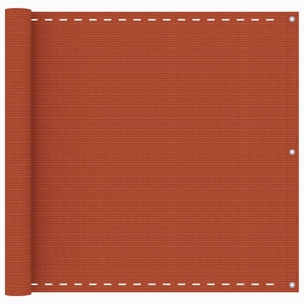 Vidaxl balkonskærm 90x400 cm HDPE Oranje