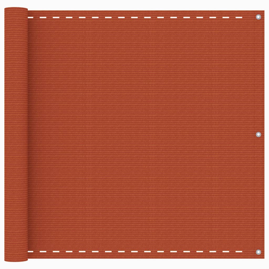 Vidaxl balkonskærm 90x600 cm HDPE Oranje