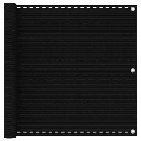 Vidaxl balkonscherm 90x300 cm hdpe zwart