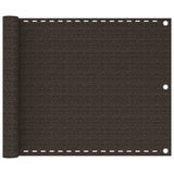 Vidaxl balkonskærm 75x400 cm HDPE Brown