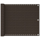 Vidaxl balkonskærm 75x500 cm HDPE Brown
