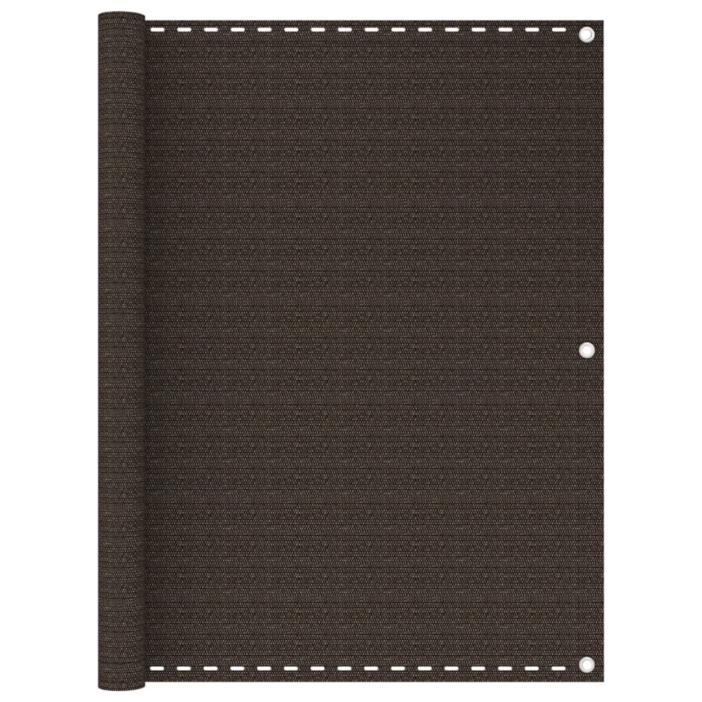 Vidaxl balkonskærm 120x500 cm HDPE Brown