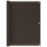 Vidaxl balkonskærm 120x500 cm HDPE Brown