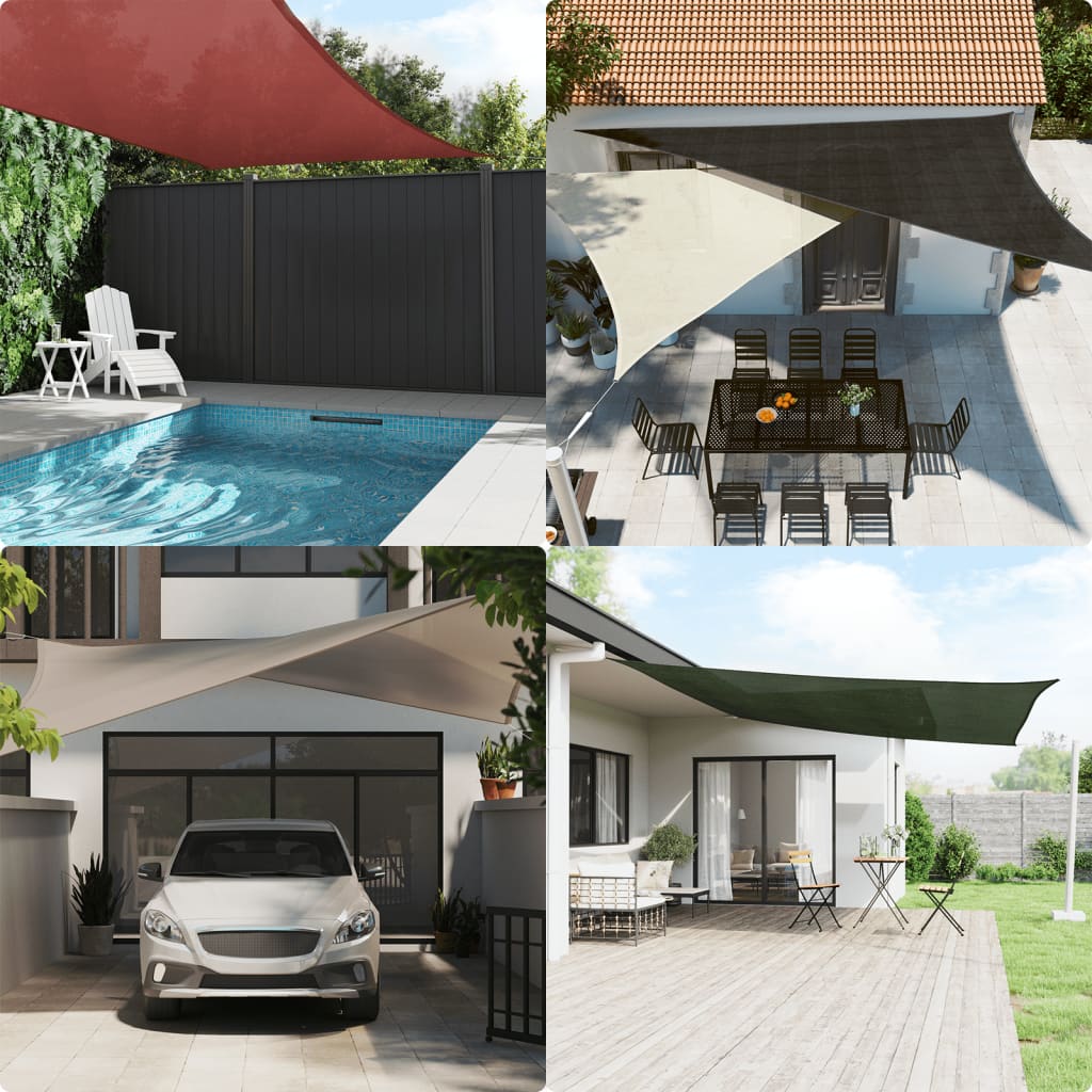 Vidaxl zonnezeil 160 g m² 2,5x2,5 m hdpe beige