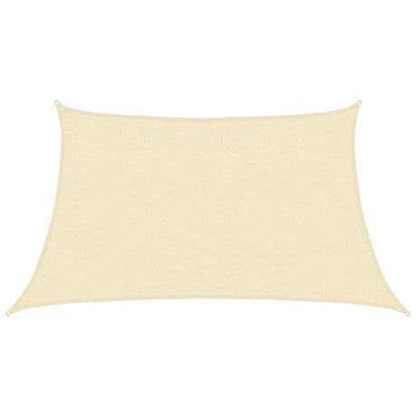 Vidaxl zonnezeil 160 g m² 3 4x2 m hdpe crèmekleurig
