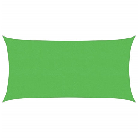 Vidaxl zonnezeil rechthoekig 160 g m² 2x3,5 m hdpe lichtgroen