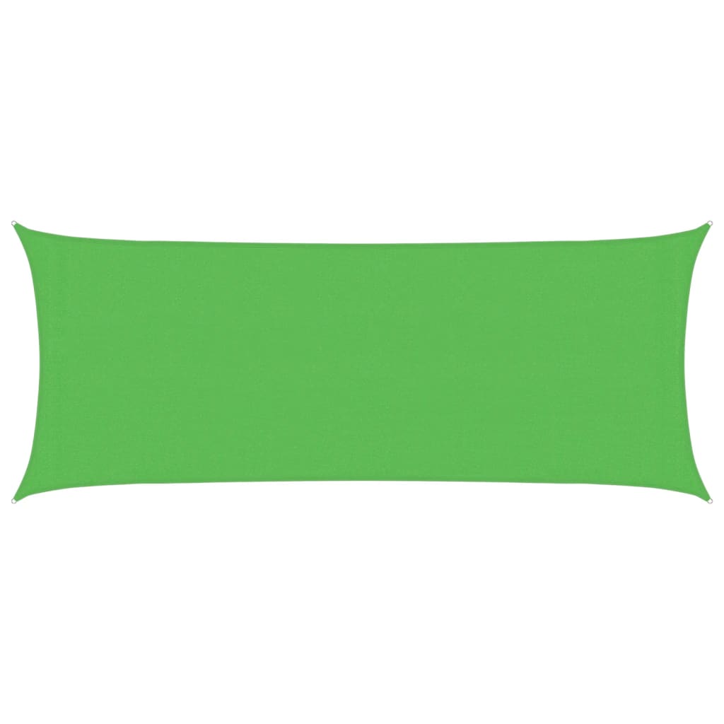 Vidaxx solsejl 160 g m² 2x5 m HDPE lysegrøn