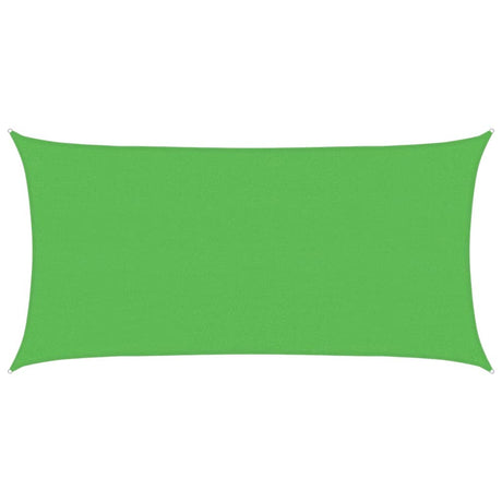 Vidaxl zonnezeil rechthoekig 160 g m² 2,5x5 m hdpe lichtgroen