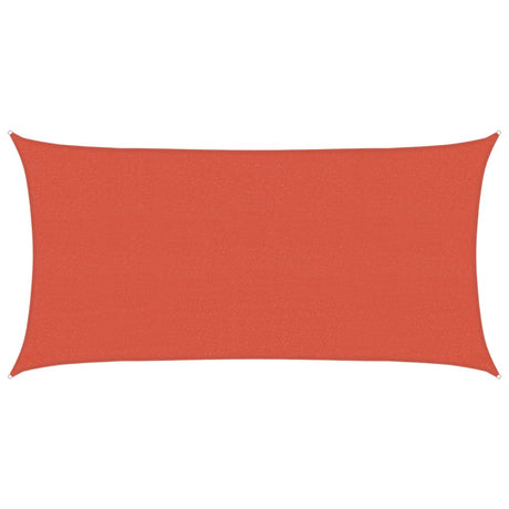 Vidaxl Zonnezeil 160 g m² 2x3,5 m hdpe terracotta farvet