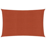 Vidaxl Zonnezeil 160 g m² 2x4 m hdpe terracotta farvet