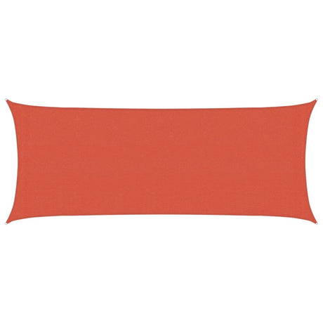 Vidaxl Zonnezeil 160 g m² 2x5 m hdpe terracotta farvet
