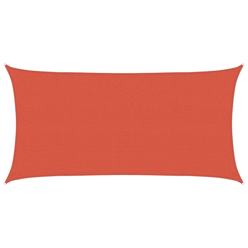 Vidaxl Zonnezeil 160 g m² 2,5x5 m hdpe terracotta farvet