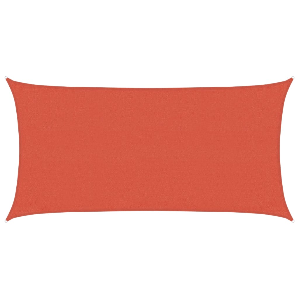 Vidaxl Zonnezeil 160 g m² 3x6 m hdpe terracotta farvet