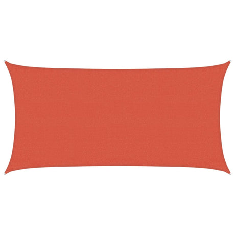 Vidaxl Zonnezeil 160 g m² 3x6 m hdpe terracotta farvet