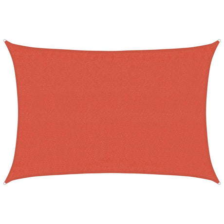 Vidaxl Zonnezeil 160 g m² rektangulær 3,5x4,5 m HDPE terracotta -farvet