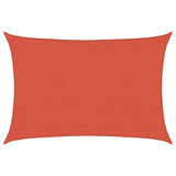 Vidaxl Zonnezeil 160 g m² rektangulær 3,5x4,5 m HDPE terracotta -farvet