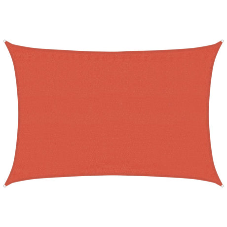 Vidaxl Zonnezeil 160 g m² rektangulær 3,5x4,5 m HDPE terracotta -farvet
