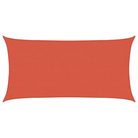 Vidaxl Zonnezeil 160 g m² 4x7 m hdpe terracotta -farvet