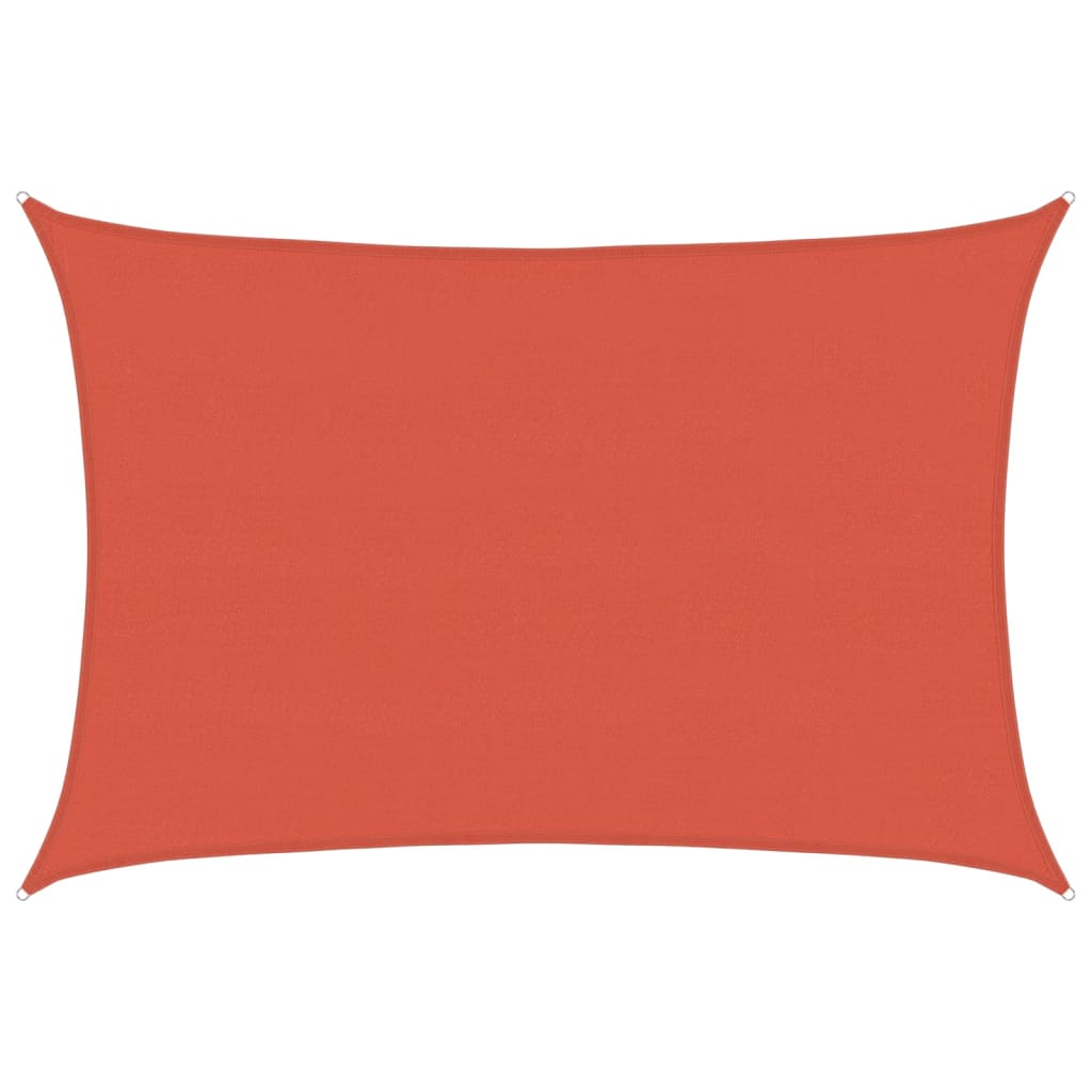 Vidaxl Zonnezeil 160 g m² 5x6 m HDPE terracotta -farvet