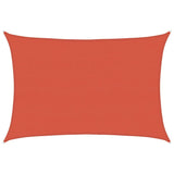 Vidaxl Zonnezeil 160 g m² 5x7 m hdpe terracotta farvet